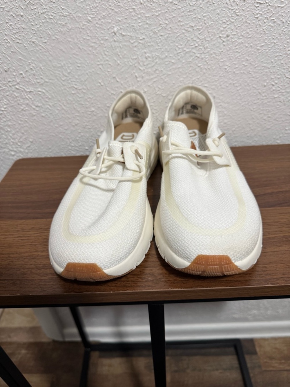 HEYDUDE Men’s  Sirocco Neutrals White Casual Shoes Size 8M - Picture 4 of 8